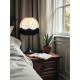 Worker Bee Ivory and Black Dome Fabric Lampshade