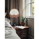 Worker Bee Ivory and Gold Dome Fabric Lampshade