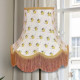 Worker Bee Ivory and Gold Fabric Lampshades