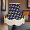 Worker Bee Navy Blue Fabric Lampshades