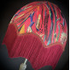 Vibrant Velvet Cerise Pink and Wine Botanical Parachute Lampshade