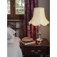 Cream Brocade Modern Fabric Scalloped Lampshade