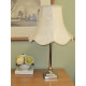 Cream Brocade Modern Fabric Scalloped Lampshade