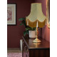 Harlequin Duck Egg Blue Brocade Fabric Scalloped Bottom Lampshades