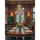 Harlequin Gold Brocade Fabric Scalloped Bottom Lampshades
