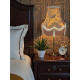 Harlequin Orange Spice Brocade Fabric Scalloped Bottom Lampshades