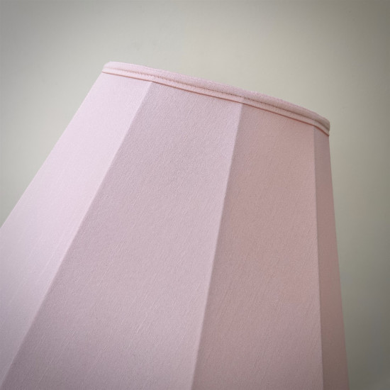 Baby Pink Fabric Tapered Empire Lampshade