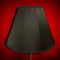 Black Fabric Tapered Empire Lampshade