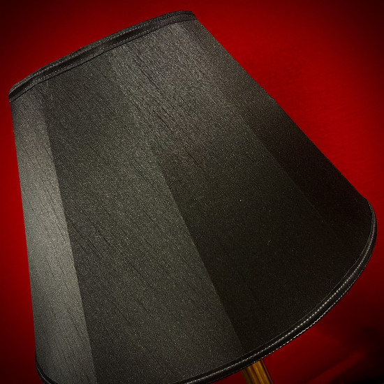 Black Fabric Tapered Empire Lampshade