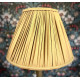 Light Gold Gathered Fabric Lampshade