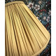 Light Gold Gathered Fabric Lampshade