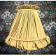 Light Gold Ruffled Fabric Lampshade