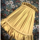 Light Gold Ruffled Fabric Lampshade