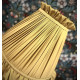 Light Gold Ruffled Fabric Lampshade