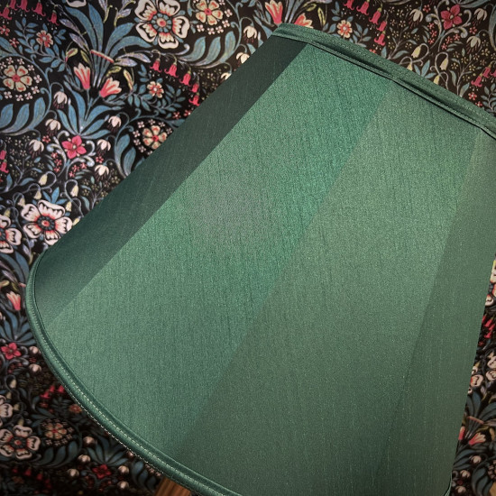 Dark Green Fabric Tapered Empire Lampshade