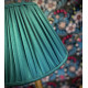 Dark Green Gathered Fabric Tapered Empire Lampshade