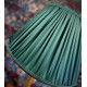 Dark Green Gathered Fabric Tapered Empire Lampshade