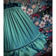 Dark Green Ruffled Fabric Tapered Empire Lampshade