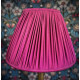 Fuchsia Pink Gathered Fabric Lampshade