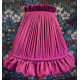 Fuchsia Pink Ruffled Fabric Lampshade