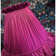 Fuchsia Pink Ruffled Fabric Lampshade