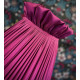 Fuchsia Pink Ruffled Top Fabric Lampshade