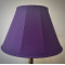 Grape Purple Fabric Tapered Empire Lampshade
