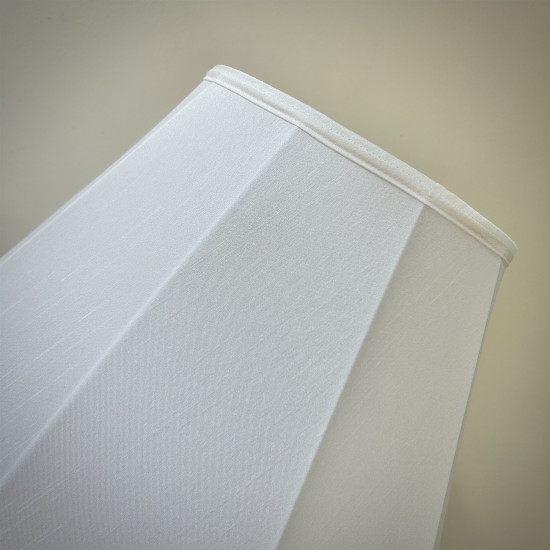Ivory Cream Fabric Tapered Empire Lampshade