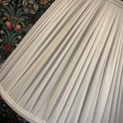 Ivory Cream Gathered Fabric Lampshade