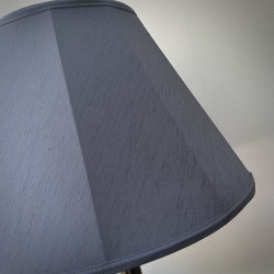 Pewter Grey Fabric Tapered Empire Lampshade