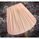Pink Gathered Fabric Lampshade