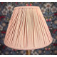 Pink Gathered Fabric Lampshade