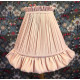 Pink Ruffled Fabric Lampshade