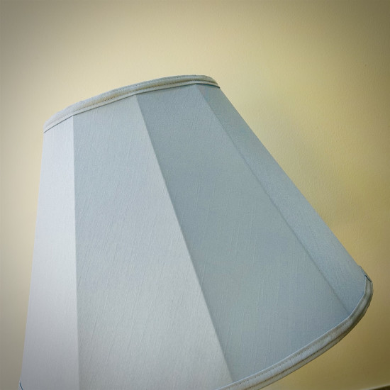 Powder Blue Fabric Tapered Empire Lampshade
