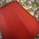 Red Fabric Tapered Empire Lampshade