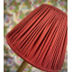 Rosso Red Gathered Fabric Lampshade