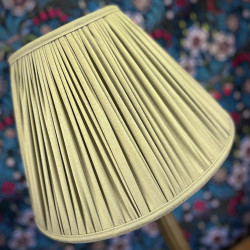 Sage Green Gathered Fabric Lampshade