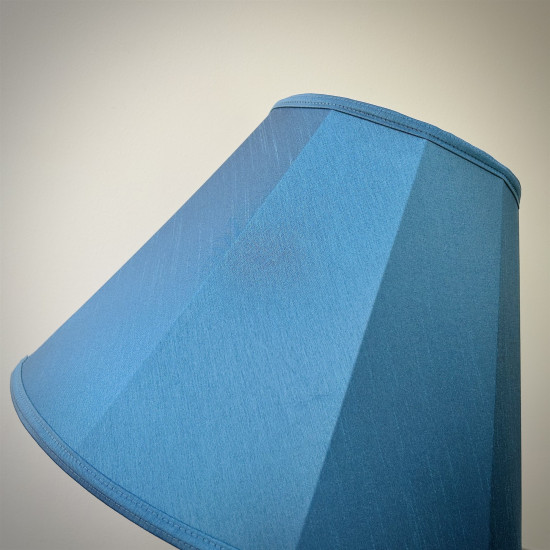 Slate Blue Fabric Tapered Empire Lampshade