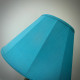 Teal Azure Blue Fabric Tapered Empire Lampshade