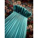 Teal Blue Ruffled Top Fabric Lampshade