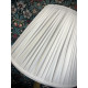 White Gathered Fabric Lampshade