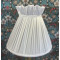 White Ruffled Top Fabric Lampshade