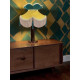 Gold and Dark Green Victorian Fabric Lampshades
