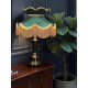 Dark Green and Gold Victorian Fabric Lampshades