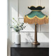 Dark Green and Gold Victorian Fabric Lampshades