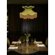 Olive Green and Gold Victorian Fabric Lampshades