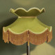 Olive Green and Gold Victorian Fabric Lampshades