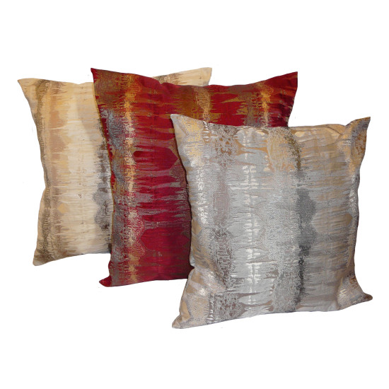 Moroccan Inca Natural Rosso or Silver Cushion Covers