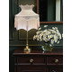 Cora Dove Coffee Dorchester Downton Abbey Crown Fabric Lampshade