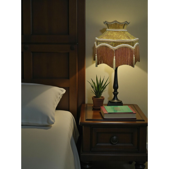 Paisley Jacquard Gold Dorchester Downton Abbey Crown Lampshade